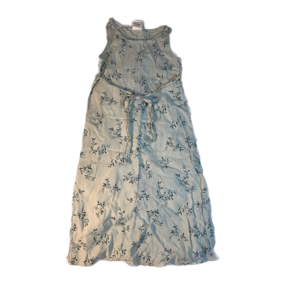 Vintage New Moves Dress Girl’s 90s Green Floral Summer | Size - 7